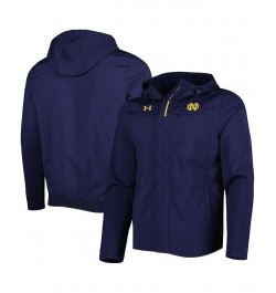 Men's Navy Notre Dame Fighting Irish Swoven Performance Full-Zip Jacket $65.80 Jackets