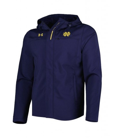 Men's Navy Notre Dame Fighting Irish Swoven Performance Full-Zip Jacket $65.80 Jackets