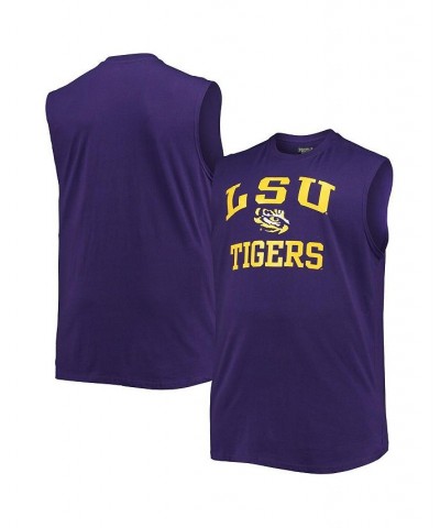 Men's LSU Tigers Purple Big and Tall Team Muscle Tank Top $16.40 T-Shirts