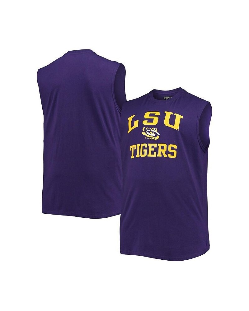 Men's LSU Tigers Purple Big and Tall Team Muscle Tank Top $16.40 T-Shirts