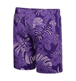 Men's Purple Kansas State Wildcats The Dude Swim Shorts $31.85 Swimsuits