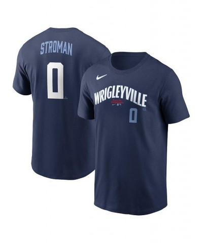 Men's Marcus Stroman Navy Chicago Cubs City Connect Name and Number T-shirt $28.99 T-Shirts