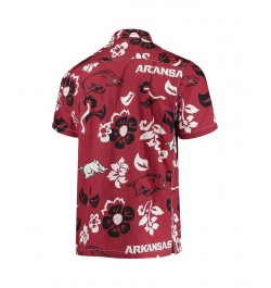 Men's Cardinal Arkansas Razorbacks Floral Button-Up Shirt $31.50 Shirts