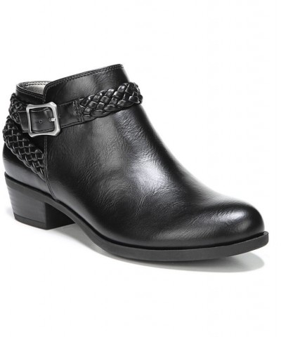 Adriana Booties Black Smooth Faux Leather $44.65 Shoes