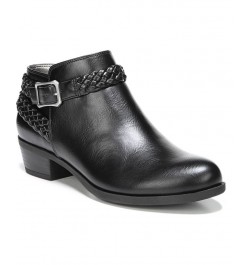 Adriana Booties Black Smooth Faux Leather $44.65 Shoes