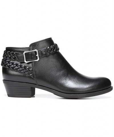 Adriana Booties Black Smooth Faux Leather $44.65 Shoes