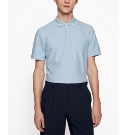 BOSS Men's Slim-Fit Polo Shirt Light, Pastel Blue $52.58 Polo Shirts