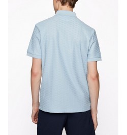 BOSS Men's Slim-Fit Polo Shirt Light, Pastel Blue $52.58 Polo Shirts