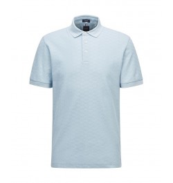 BOSS Men's Slim-Fit Polo Shirt Light, Pastel Blue $52.58 Polo Shirts