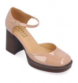 Women's Sophilynn Platform Heels Tan/Beige $41.00 Shoes