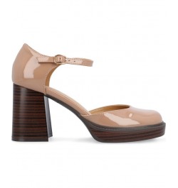 Women's Sophilynn Platform Heels Tan/Beige $41.00 Shoes