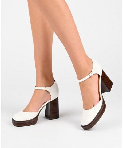 Women's Sophilynn Platform Heels Tan/Beige $41.00 Shoes