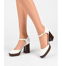 Women's Sophilynn Platform Heels Tan/Beige $41.00 Shoes