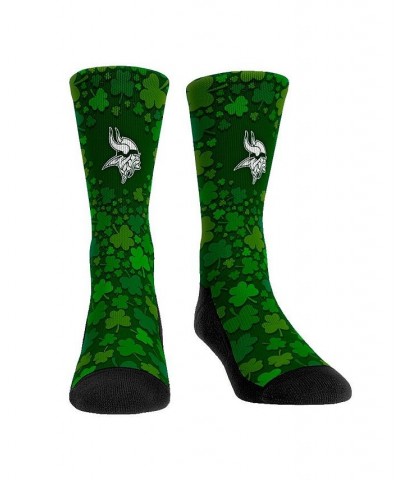 Men's and Women's Socks Minnesota Vikings St. Patty's Day Shamrock Crew Socks $12.00 Socks