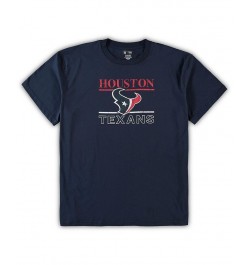 Men's Navy Houston Texans Big and Tall Lodge T-shirt and Pants Sleep Set $26.51 Pajama