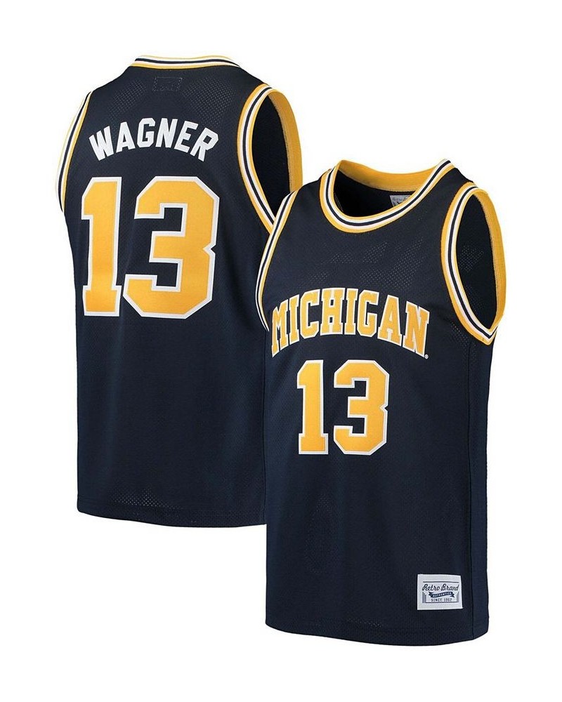 Men's Moritz Wagner Navy Michigan Wolverines Alumni Basketball Jersey $63.70 Jersey