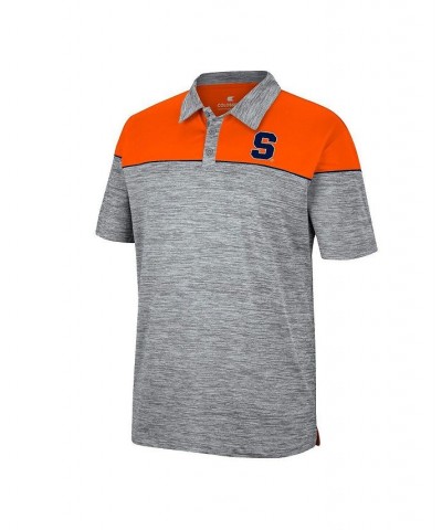 Men's Heathered Gray, Orange Syracuse Orange Birdie Polo Shirt $24.75 Polo Shirts