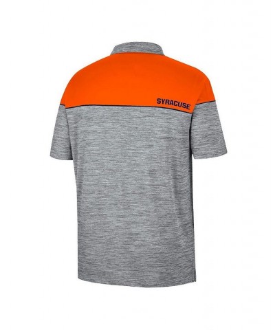 Men's Heathered Gray, Orange Syracuse Orange Birdie Polo Shirt $24.75 Polo Shirts