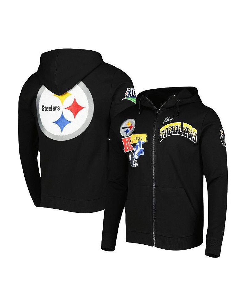 Men's Black Pittsburgh Steelers Hometown Full-Zip Hoodie $46.20 Sweatshirt