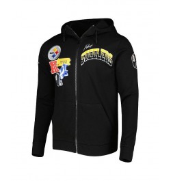 Men's Black Pittsburgh Steelers Hometown Full-Zip Hoodie $46.20 Sweatshirt