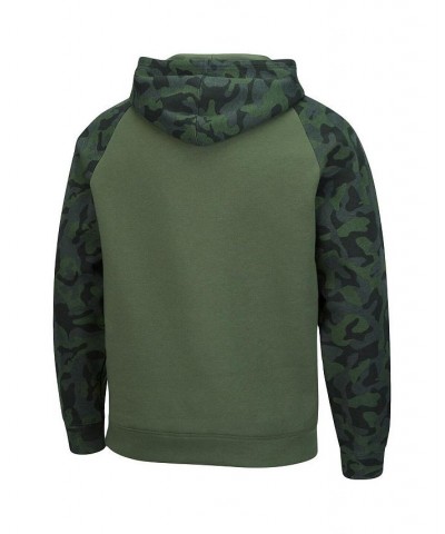 Men's Olive, Camo Navy Midshipmen OHT Military-Inspired Appreciation Raglan Pullover Hoodie $38.99 Sweatshirt