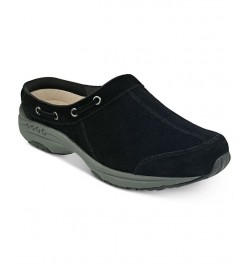 Women's Travelport Round Toe Casual Slip-on Mules Black $40.29 Shoes