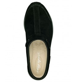 Women's Travelport Round Toe Casual Slip-on Mules Black $40.29 Shoes