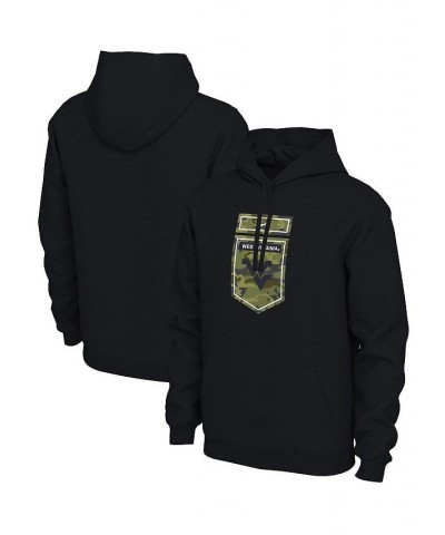 Men's Black West Virginia Mountaineers Veterans Camo Pullover Hoodie $29.40 Sweatshirt