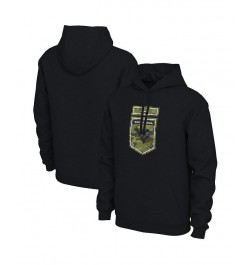 Men's Black West Virginia Mountaineers Veterans Camo Pullover Hoodie $29.40 Sweatshirt