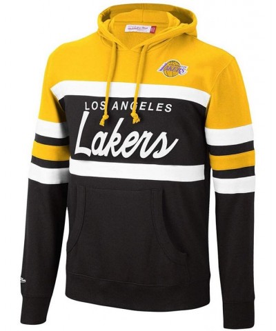 Men's Gold-Tone, Black Los Angeles Lakers Head Coach Pullover Hoodie $47.83 Sweatshirt