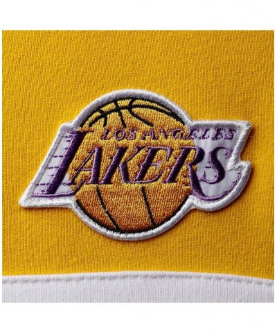 Men's Gold-Tone, Black Los Angeles Lakers Head Coach Pullover Hoodie $47.83 Sweatshirt