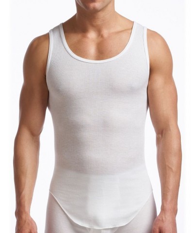 Men's Supreme Cotton Blend Tank Undershirts, Pack of 2 White $22.54 Undershirt