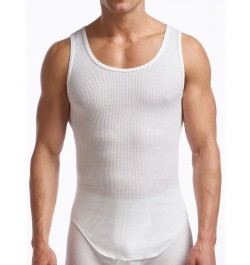 Men's Supreme Cotton Blend Tank Undershirts, Pack of 2 White $22.54 Undershirt