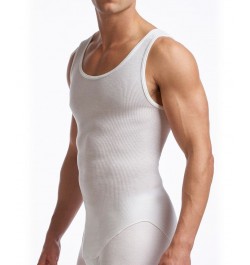 Men's Supreme Cotton Blend Tank Undershirts, Pack of 2 White $22.54 Undershirt