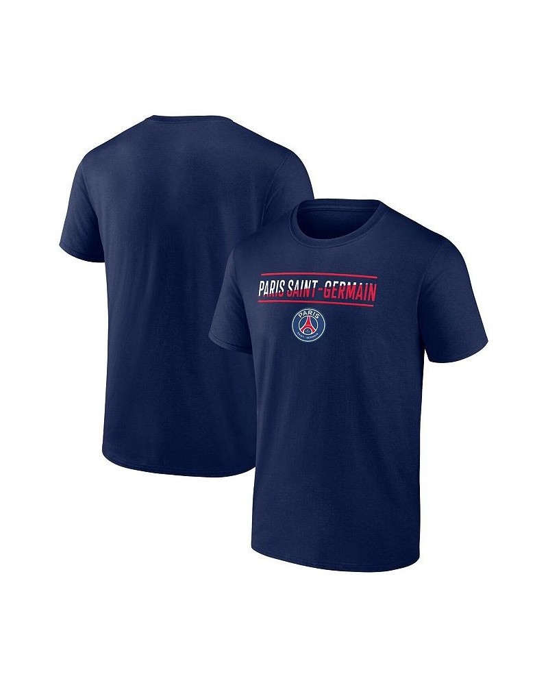 Men's Branded Navy Paris Saint-Germain Iconic T-shirt $16.17 T-Shirts