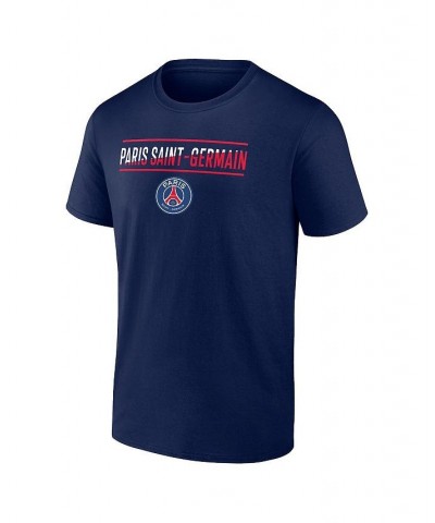 Men's Branded Navy Paris Saint-Germain Iconic T-shirt $16.17 T-Shirts