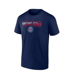 Men's Branded Navy Paris Saint-Germain Iconic T-shirt $16.17 T-Shirts