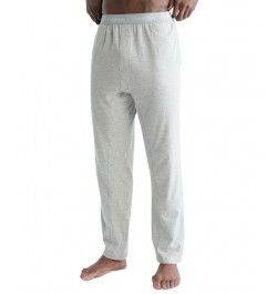 Men's Stretch Logo Waistband Sleep Pants Gray $17.37 Pajama