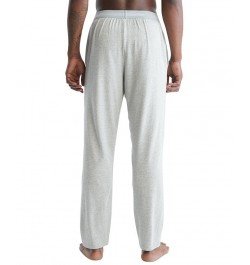 Men's Stretch Logo Waistband Sleep Pants Gray $17.37 Pajama