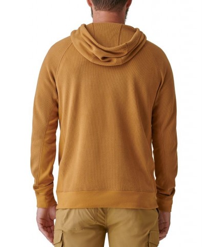 Men's Bay Stretch Waffle-Knit Hoodie Brown $12.49 Sweatshirt