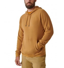 Men's Bay Stretch Waffle-Knit Hoodie Brown $12.49 Sweatshirt