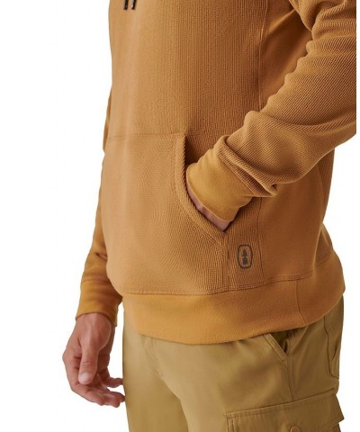 Men's Bay Stretch Waffle-Knit Hoodie Brown $12.49 Sweatshirt