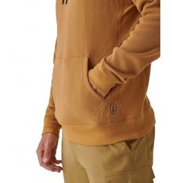 Men's Bay Stretch Waffle-Knit Hoodie Brown $12.49 Sweatshirt