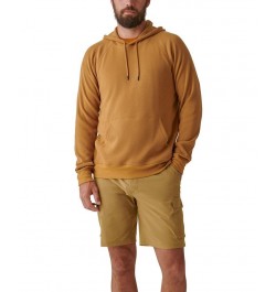 Men's Bay Stretch Waffle-Knit Hoodie Brown $12.49 Sweatshirt