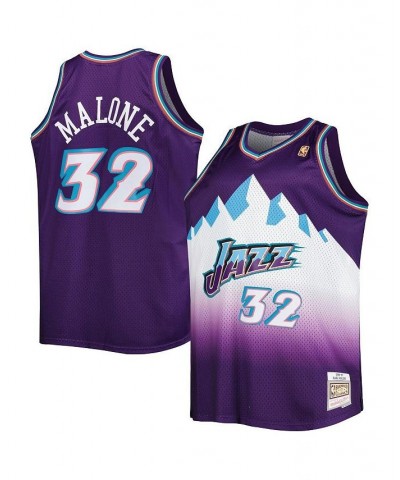 Men's Karl Malone Purple Utah Jazz Big and Tall Hardwood Classics 1996-97 Swingman Jersey $48.00 Jersey