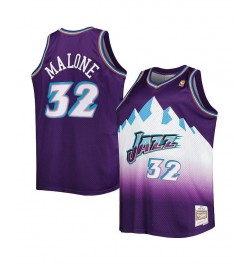 Men's Karl Malone Purple Utah Jazz Big and Tall Hardwood Classics 1996-97 Swingman Jersey $48.00 Jersey