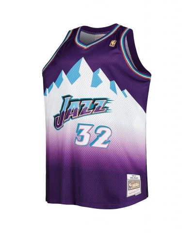 Men's Karl Malone Purple Utah Jazz Big and Tall Hardwood Classics 1996-97 Swingman Jersey $48.00 Jersey