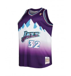 Men's Karl Malone Purple Utah Jazz Big and Tall Hardwood Classics 1996-97 Swingman Jersey $48.00 Jersey