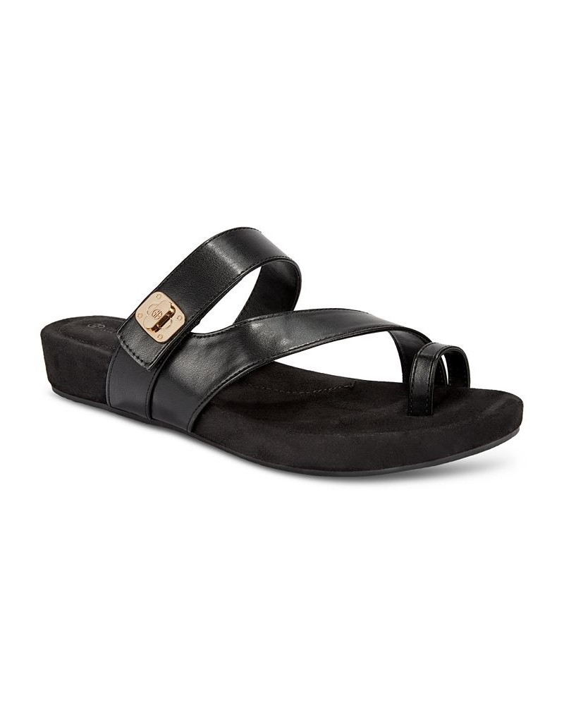 Rilleyy Footbed Flat Sandals Black $39.75 Shoes