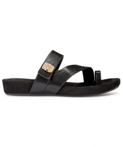 Rilleyy Footbed Flat Sandals Black $39.75 Shoes